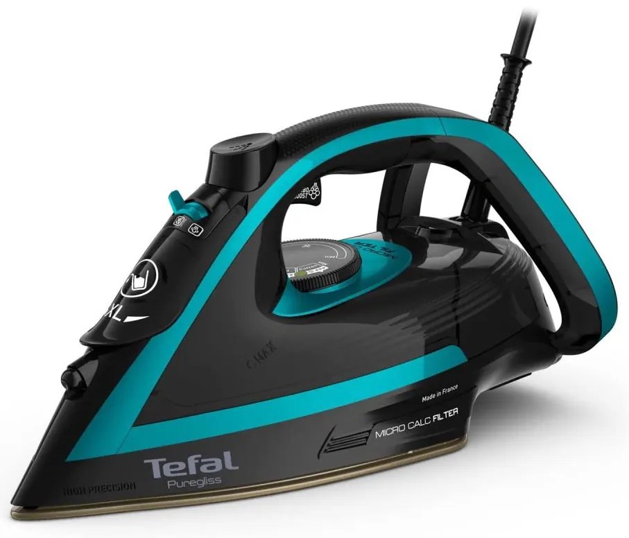 Tefal PUREGLISS fier de călcat cu abur 3000W/230V turcoaz/negru