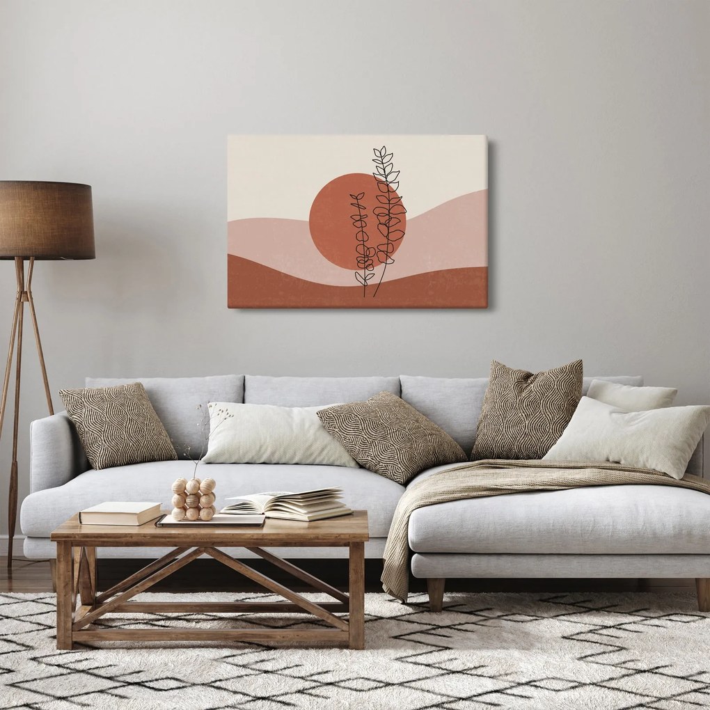 Tablou - Boho frunze N⁰1 (90x60 cm)