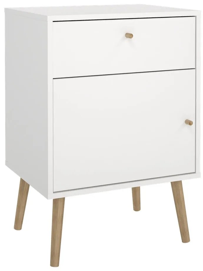 Noptieră albă Bodo – Tvilum