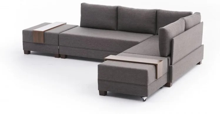 Coltar Extensibil Fly Corner Sofa Bed Right, Gri