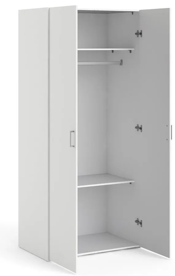 Șifonier alb 78x175 cm Space – Tvilum