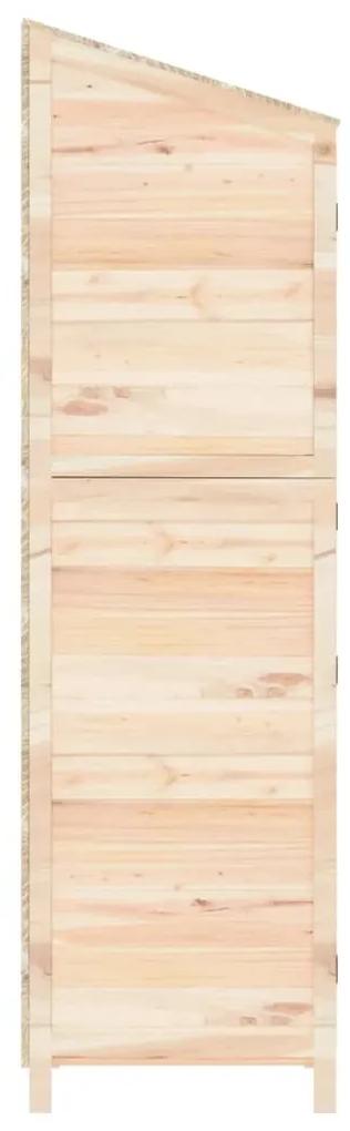 Sopron de gradina, 55x52x174,5 cm, lemn masiv de brad natural, 55 x 52 x 174.5 cm