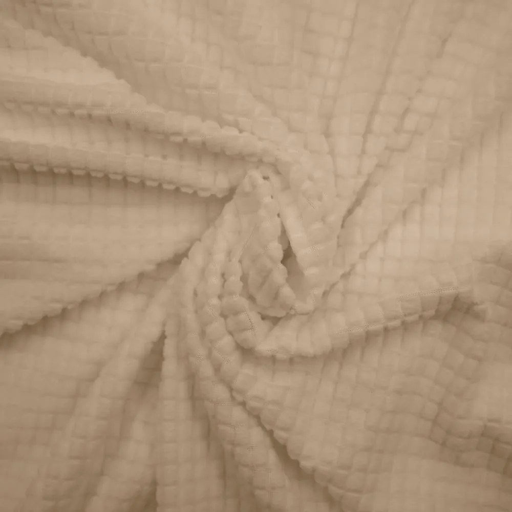 Husă maro elastică pentru canapea cu 3 locuri Sacha – douceur d'intérieur