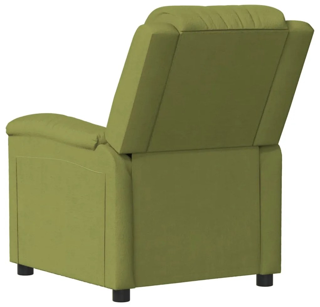 Fotoliu rabatabil electric, verde deschis, catifea