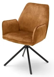 Scaun de dining NEXORO, 1 buc., portocaliu