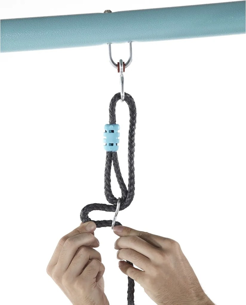 Leagăn circular Plum cu structură metalică și jetpentru producerea de ceață, 218 x 215 x 238 cm