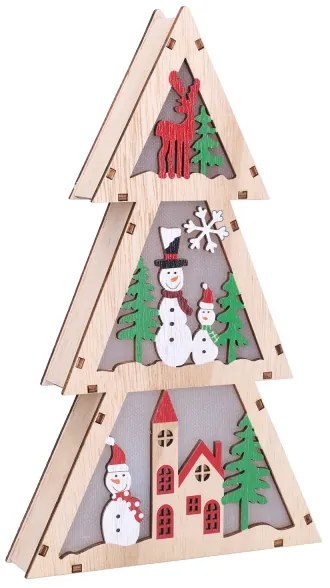 Brilagi - Brăduț LED de Crăciun, 2xAA