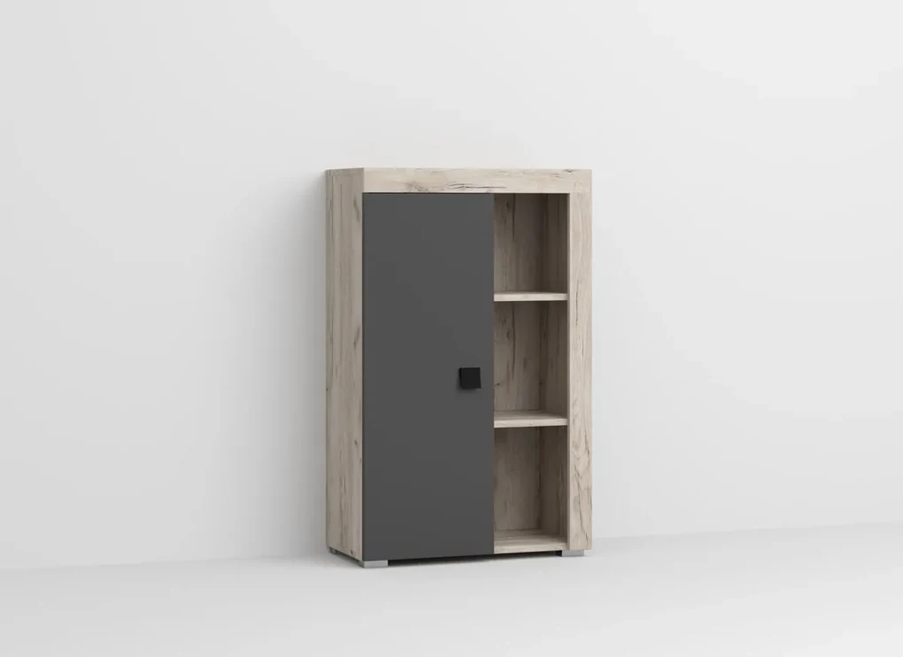 Set Mobilier Living Gri cu Stejar Henry-C01