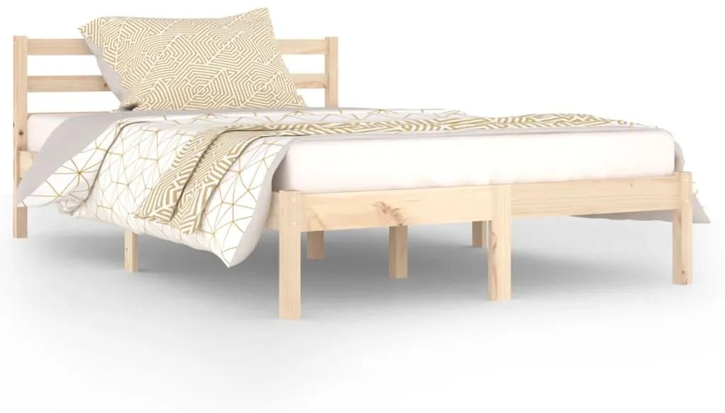 810425 vidaXL Cadru de pat, 120x200 cm, lemn masiv de pin