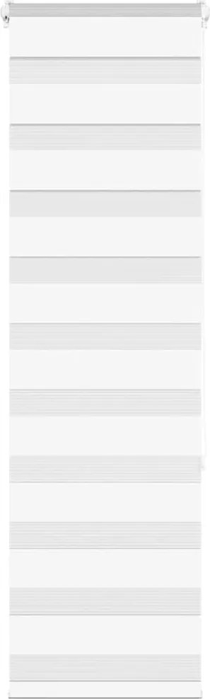 vidaXL Jaluzea tip zebra alb lățime țesătură 35,9 cm poliester