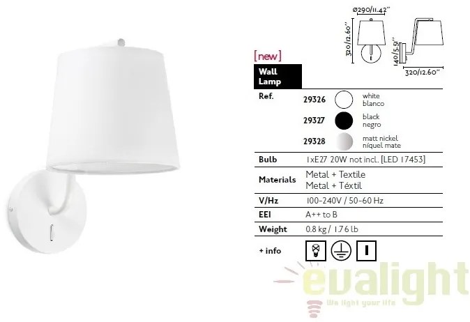 Aplica de perete design modern BERNI 29328