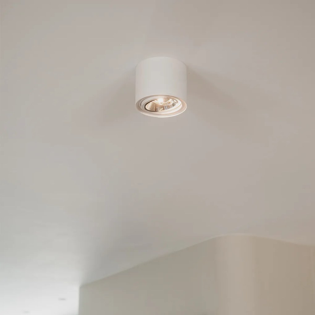 Set de 4 spoturi de design montate la suprafață alb GU10 111mm - Impact