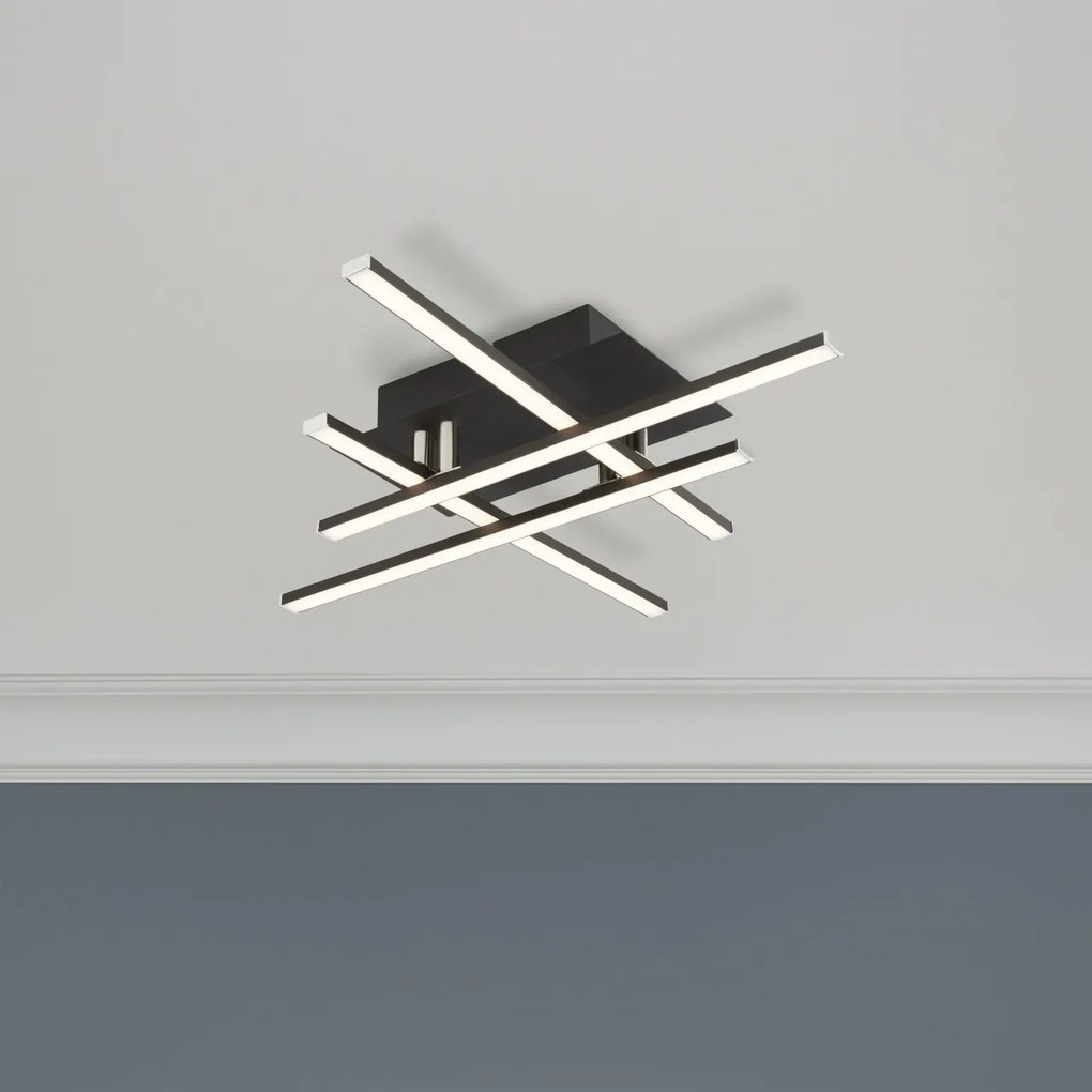 Plafoniera, Lustra LED aplicata design modern Matrix 694-4BK SRT