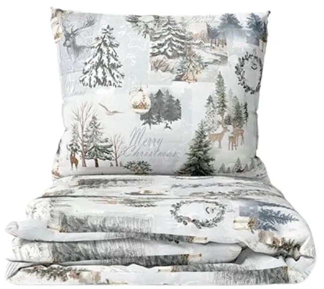 Lenjerie de pat din bumbac WINTER WHISPER colorata Dimensiune lenjerie de pat: 70 x 90 cm | 140 x 200 cm