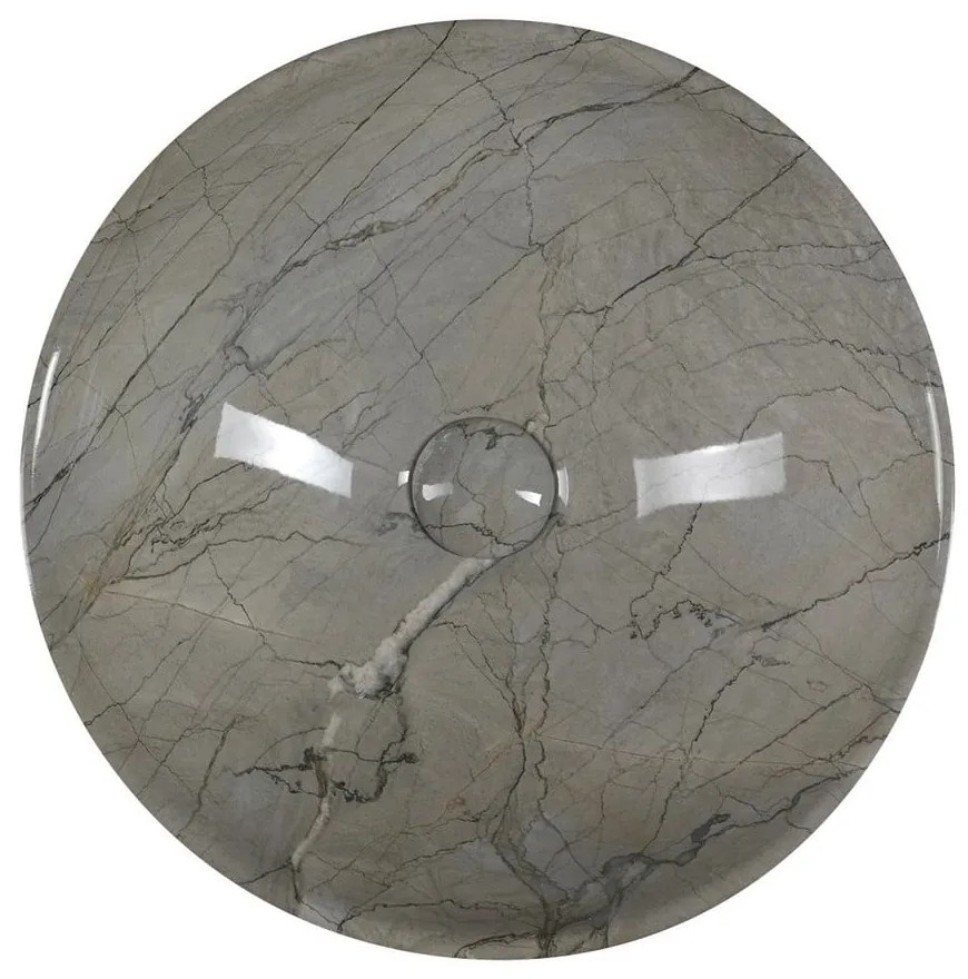 Chiuvetă gri rotundă din ceramică ø 42 cm Dalma – Sapho