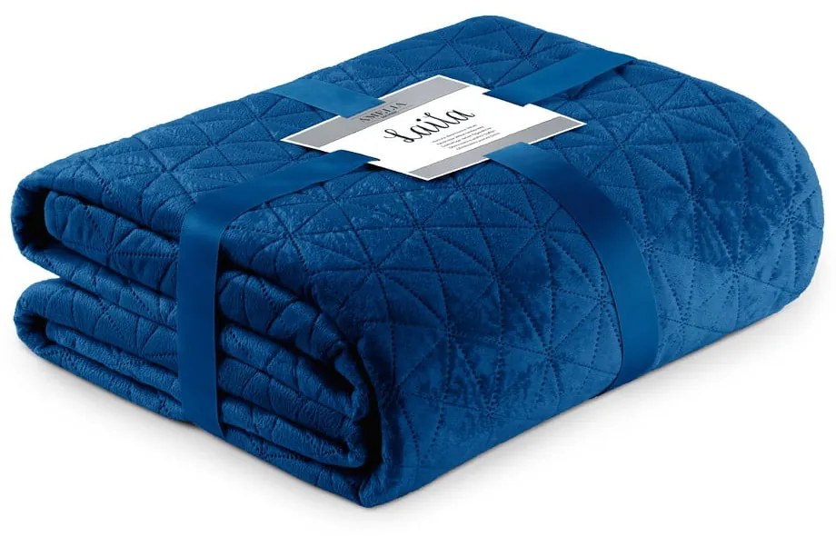 Cuvertură AmeliaHome Laila Royal, 220 x 240 cm, albastru