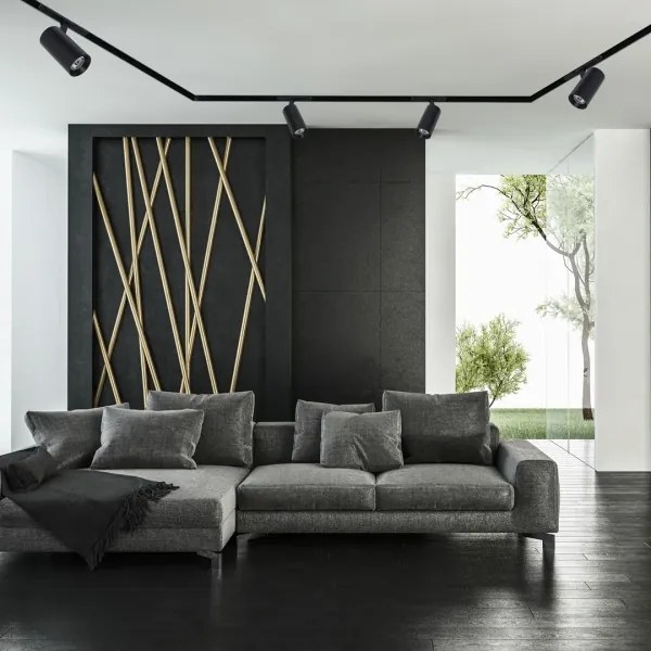 Spot LED pentru sistem de șină MAGNETIC TRACK LED/10W/48V 3000K negru