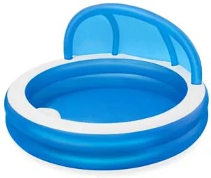 Piscina gonflabila pentru familie cu parasolar,  2.41 m x 2.41 m x 1.40 m, Bestway, 54337