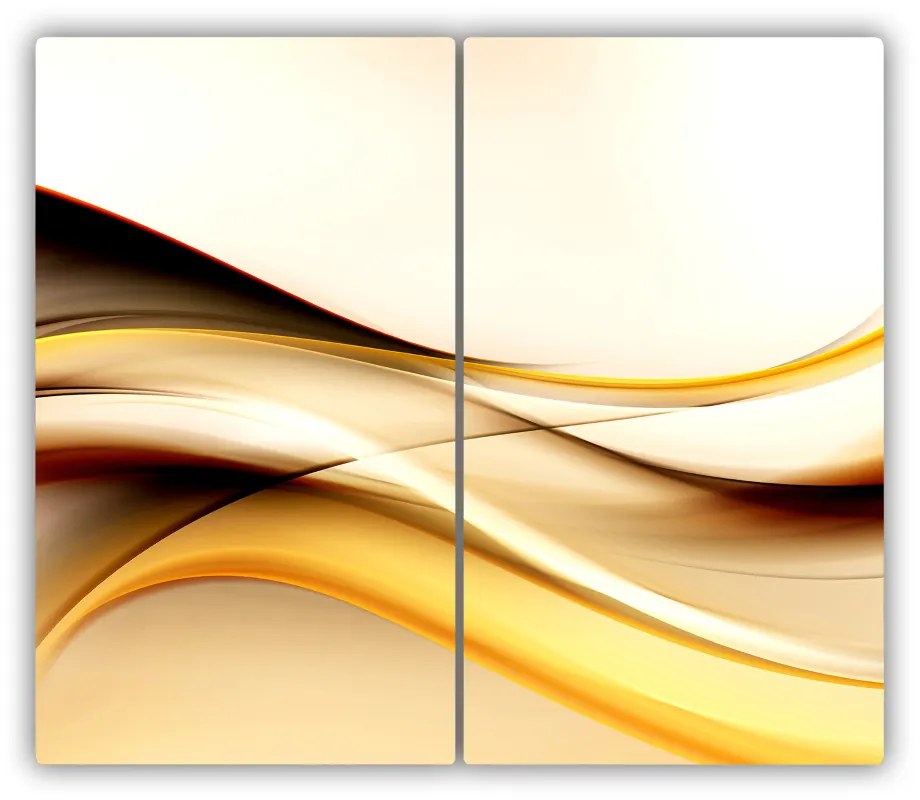 Tocator din sticla valuri abstracte