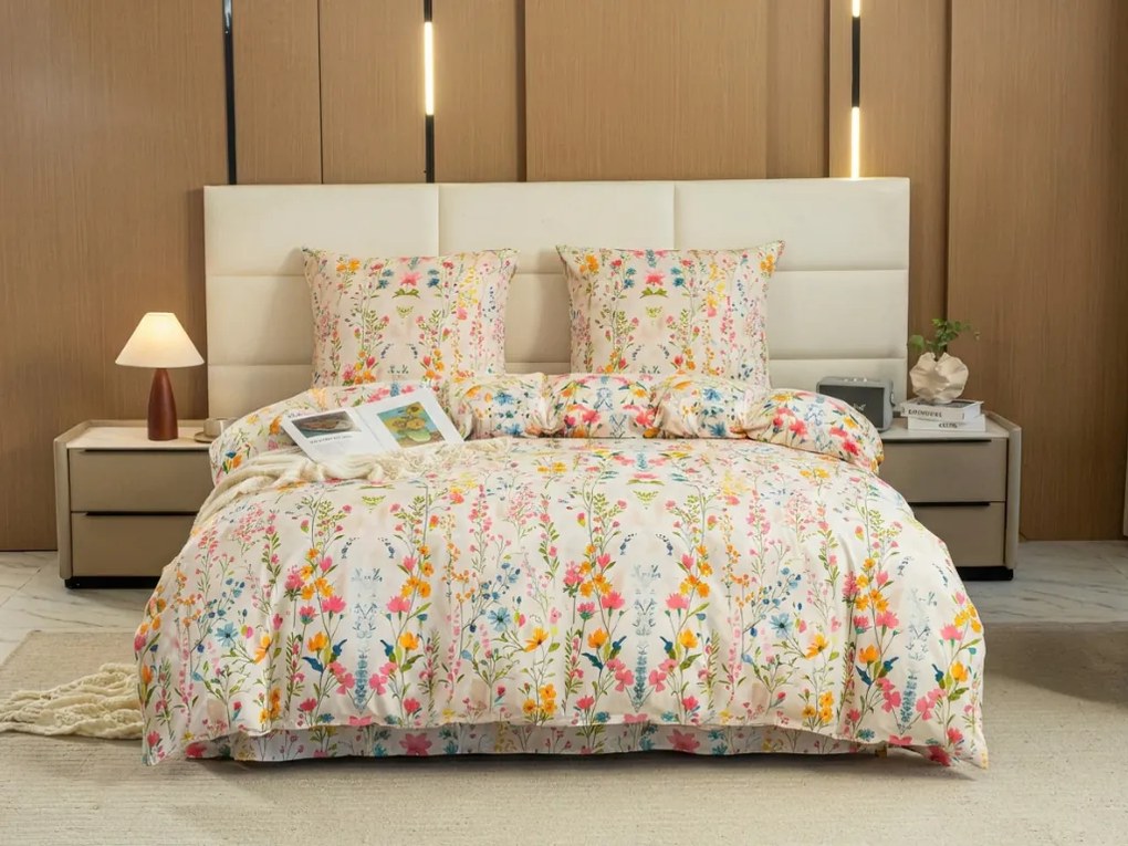 Lenjerie de pat din microfibra MILLEFLEUR colorata Dimensiune lenjerie de pat: 70 x 90 cm | 140 x 200 cm