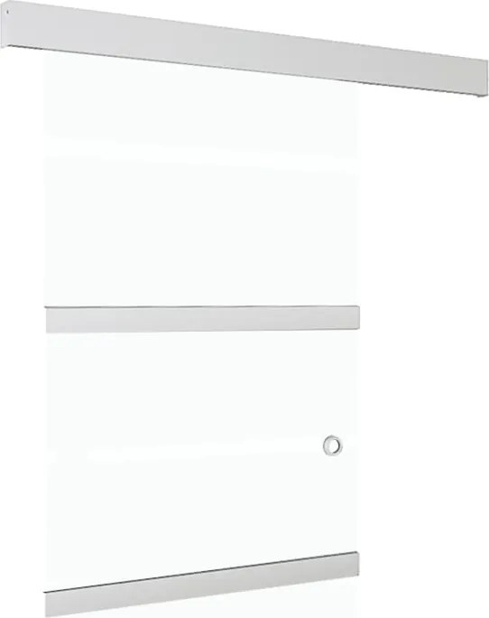 vidaXL Ușă glisantă cu opritor silențios 90x205 cm sticlă ESG/aluminiu