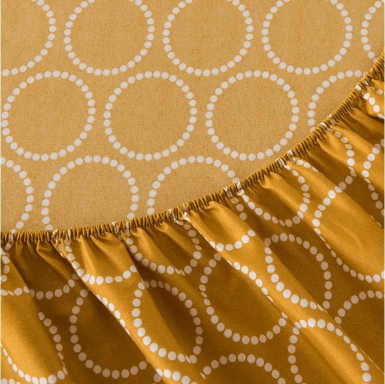 Cearsaf din microfibra VELIORA portocaliu 90x200 cm