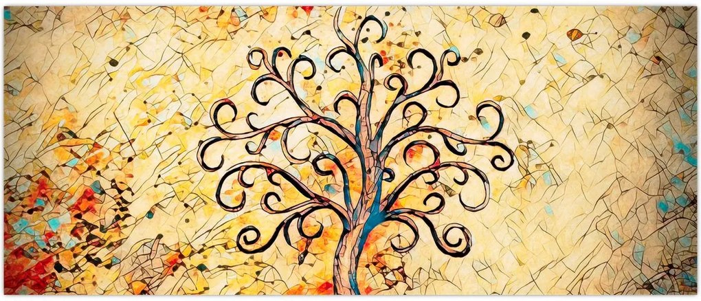 Tablou - Copacul vieții mozaic (120x50 cm)