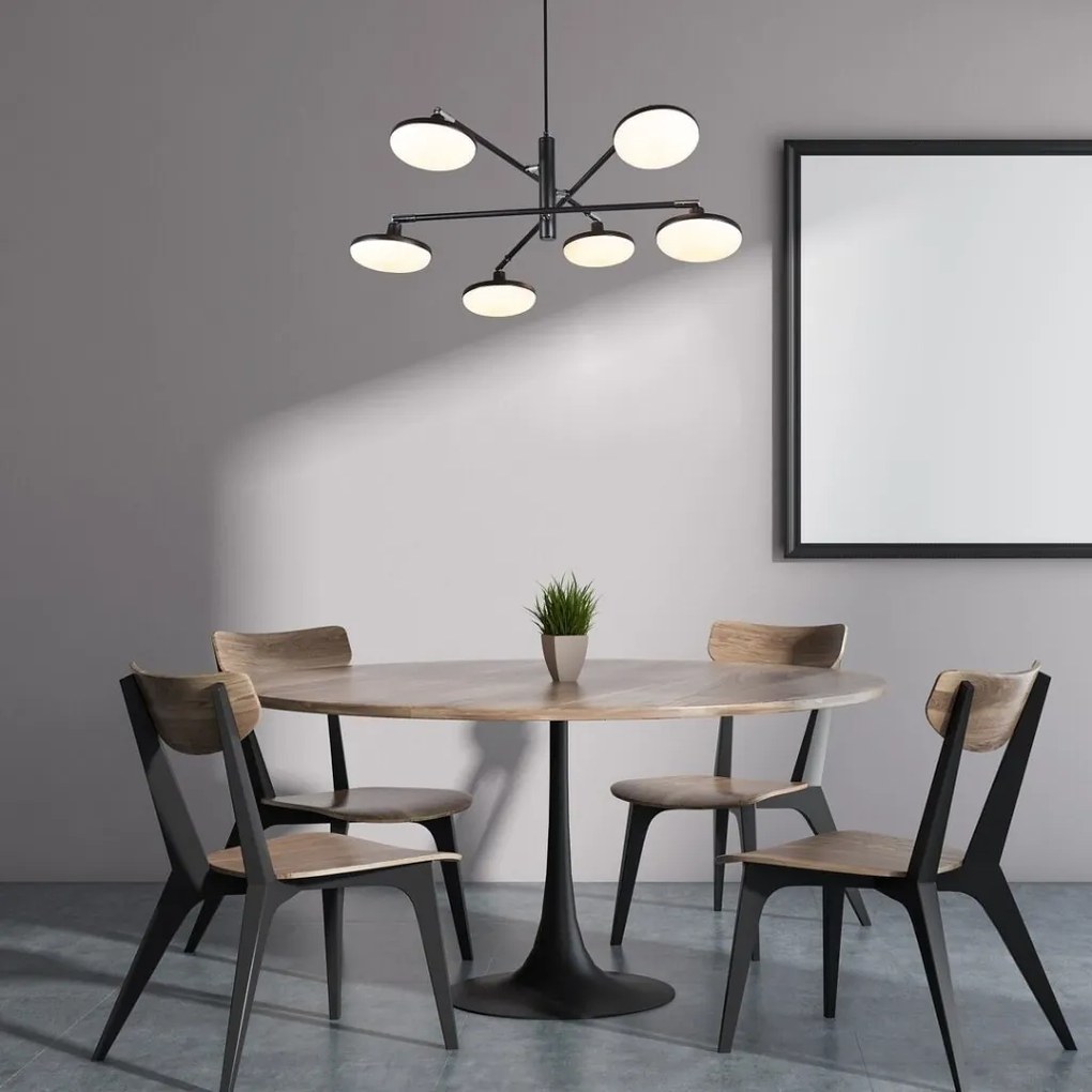 Lustra suspendata cu 6 surse de lumina LED Madi