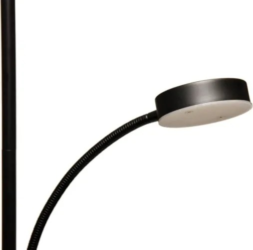 Lampadar LED dimabil NORA LED/25W/230V 2200/3000/4000K + LED/5W 3000K negru + telecomandă