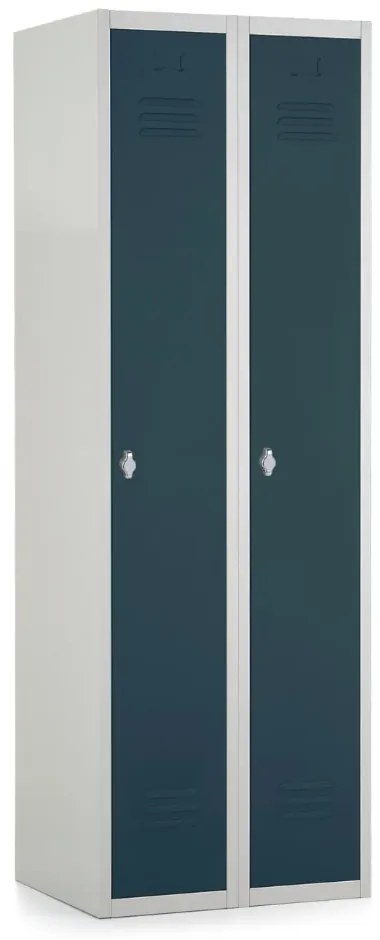 Dulap metalic, 60 x 50 x 180 cm, blocare cu rotire, antracit - ral 7016