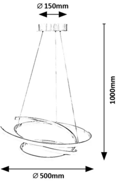 Lustră LED pe cablu ESILDA LED/42W/230V 4000K Rabalux 72020