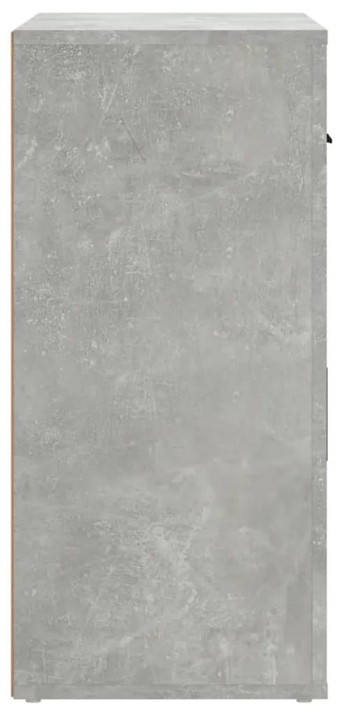 Servanta, gri beton, 80x33x70 cm, lemn prelucrat 1, Gri beton