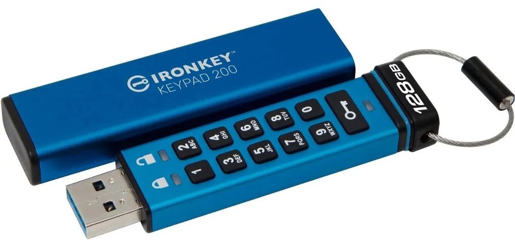 KS USB 128GB Ironkey Keypad 200