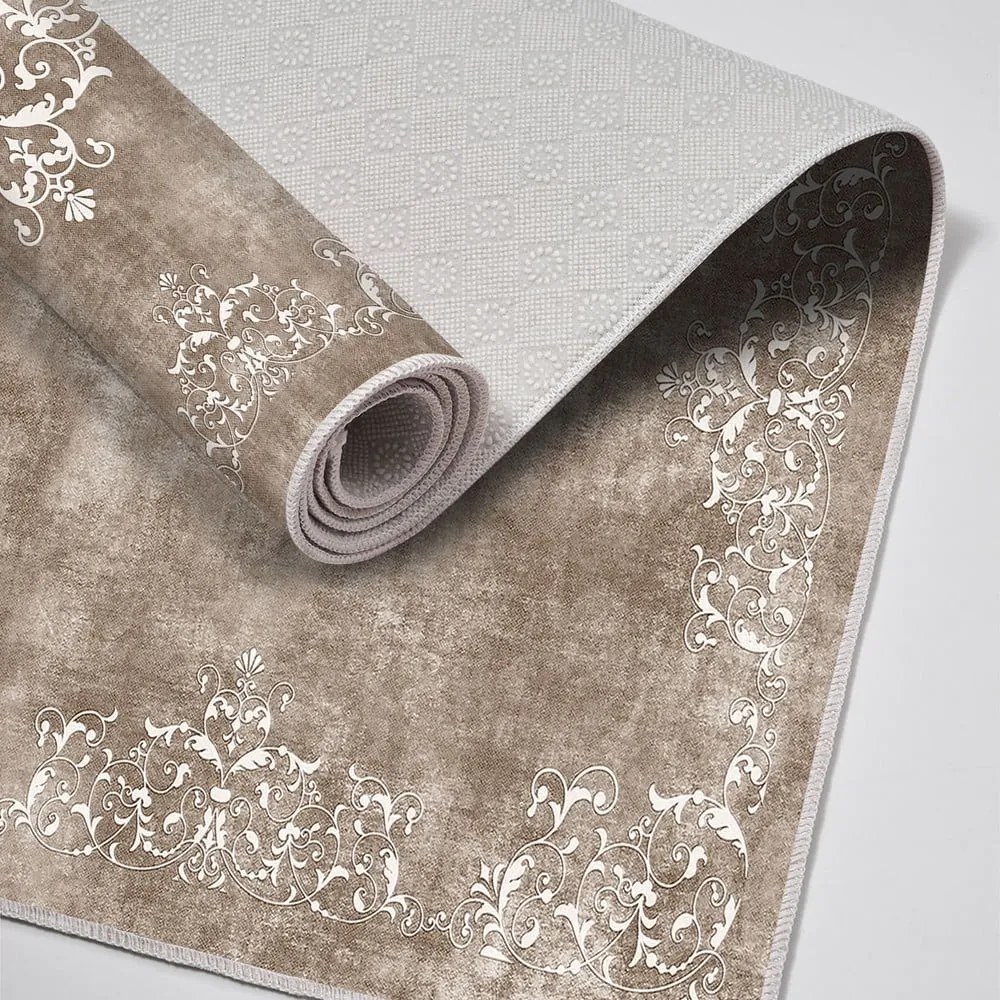 Covorașe de baie taupe 2 buc. 60x100 cm – Foutastic