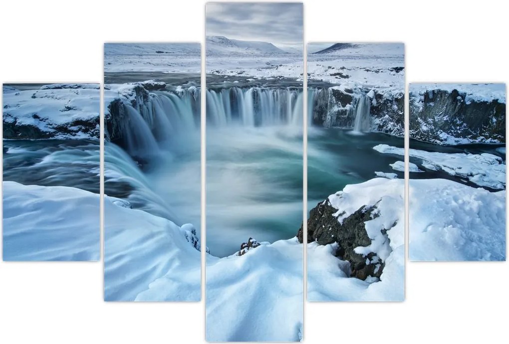 Tablou - Cascadele zeilor, Islanda (150x105 cm)