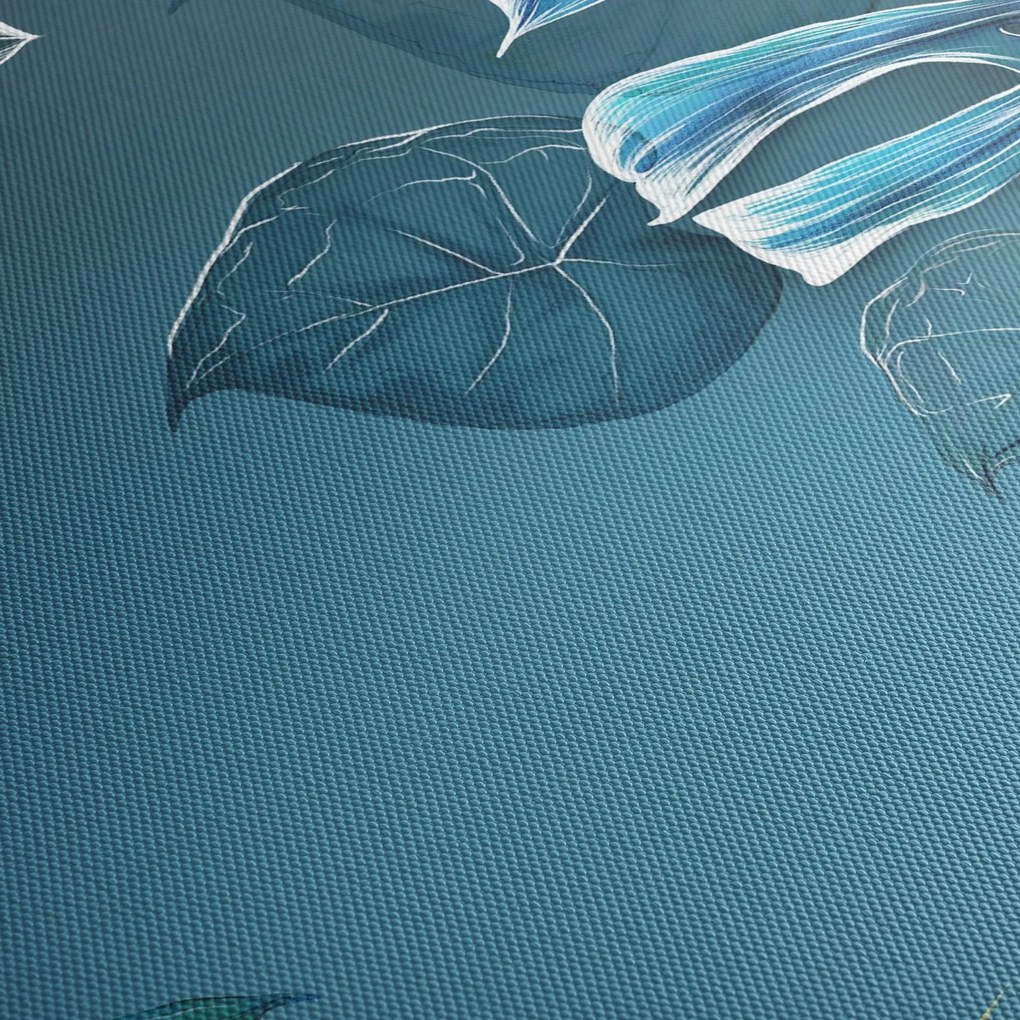 Tablou - Frunzele plantelor tropicale (90x60 cm)
