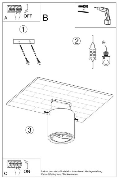 Spot CULLO 1xGU10/ES111/40W/230V