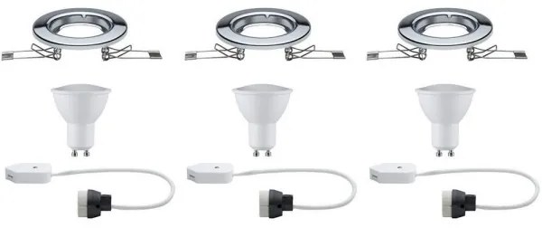 Paulmann 93853 - SET 3xLED-GU10/4,5W Lampă încastrată STARR 230V