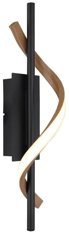 Aplica LED aluminiu cu efect de lemn WATKINS