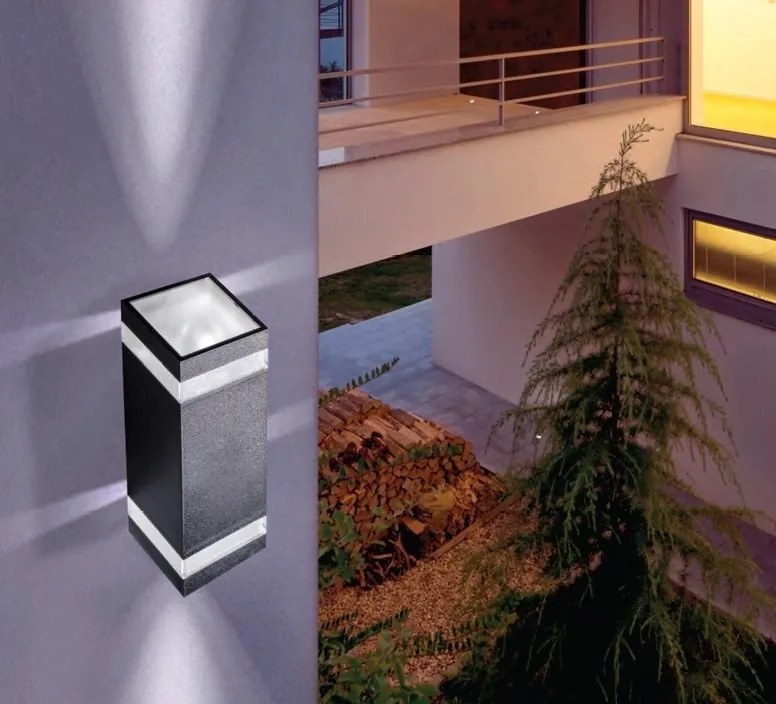 Aplica LED pentru iluminat exterior IP65 JASON 2 SQ DGR