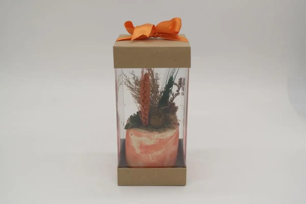 Ghiveci decorativ cu flori artificiale, homs seria A620,17x5.5x9 cm,30332