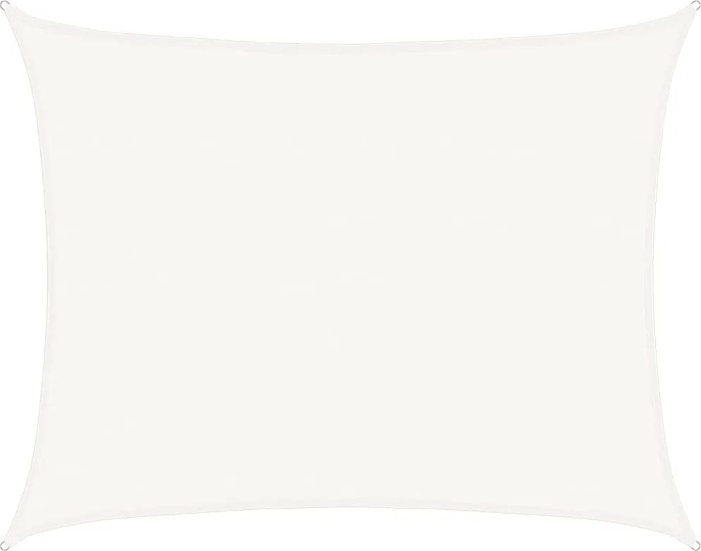 vidaXL Pânză parasolar, alb, 6x8 m, HDPE, 160 g/m²