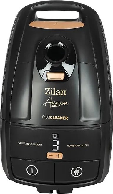 Aspirator cu sac Aurum Zilan ZLN4500, Putere 2400W, Capacitate 5L, Motor din cupru, Furtun pivotant 360 , Telecomanda, Afisaj digital
