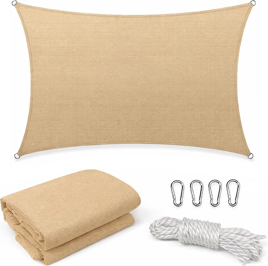 Rana Sun sail dreptunghiular 4x5 m bej