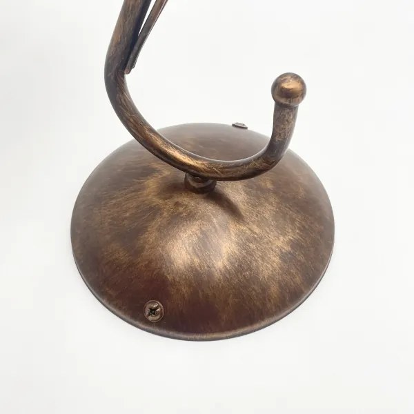 Aplica de perete COBRA, 1 x E27, 60 W, 230 V, bronz/patină