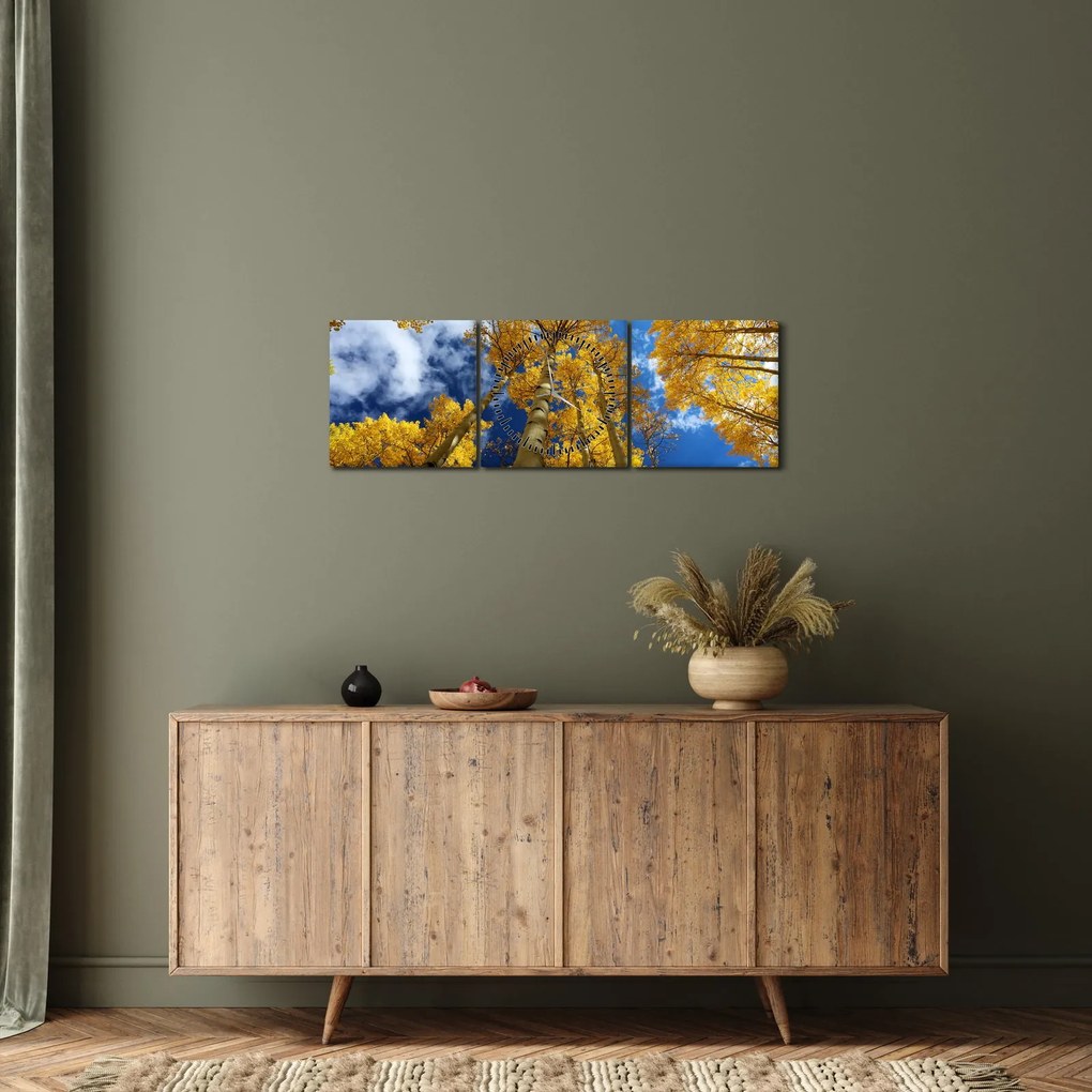Tablou - Aspen (cu ceas) (90x30 cm)