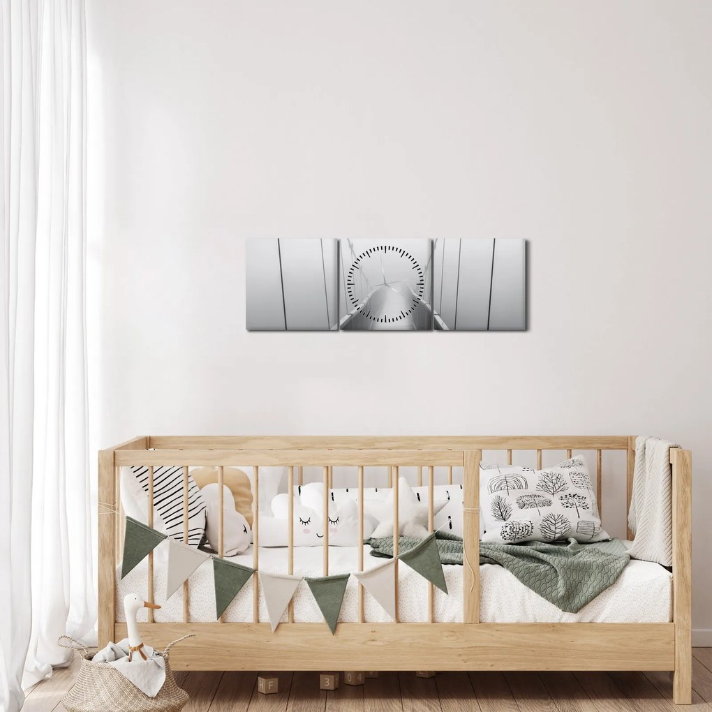 Tablou - Pod spre necunoscut (cu ceas) (90x30 cm)
