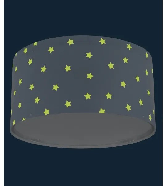 Plafonieră pentru copii STAR LIGHT 2xE27/60W/230V albastră Dalber 82216T