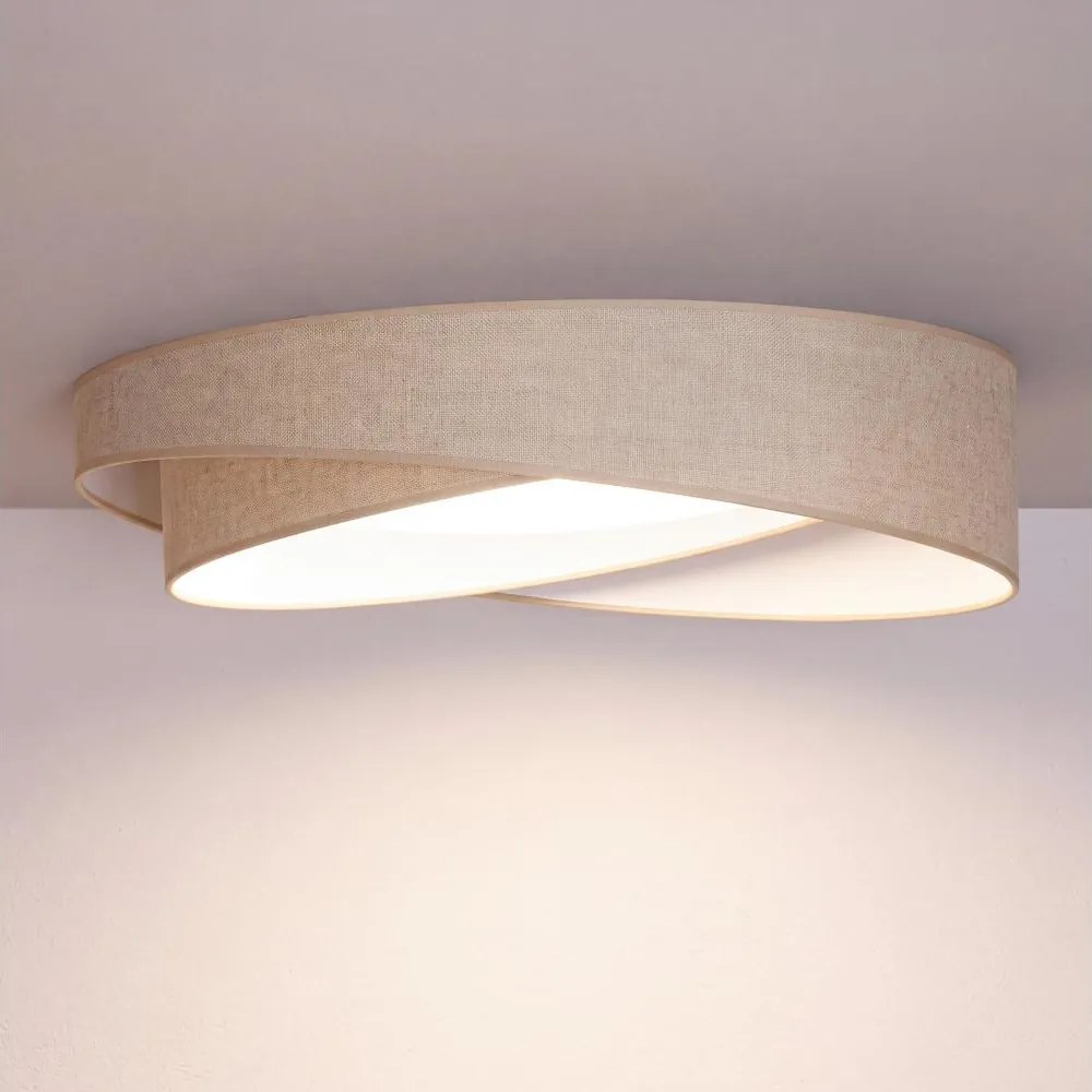 BRILAGI - Plafonieră LED VELVET TWIST LED/24W/230V 4000K Ø 55 cm bej