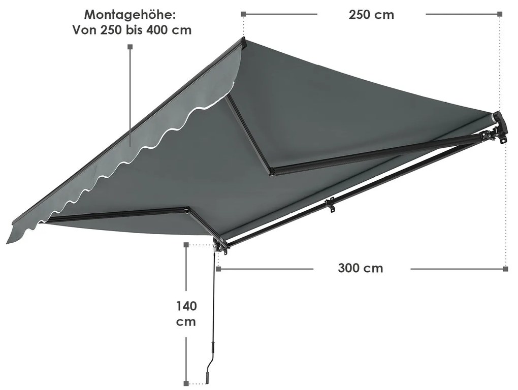 Copertina de tavan 300 x 250 cm gri